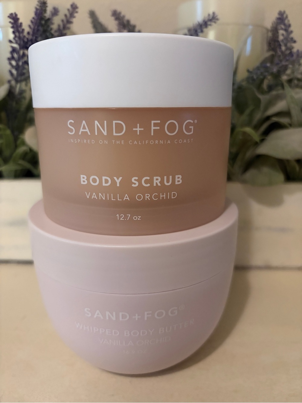 Vanilla Orchid Body Scrub & Whipped Body Butter - Pink